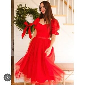 Ivy City Red Ballerina Dress